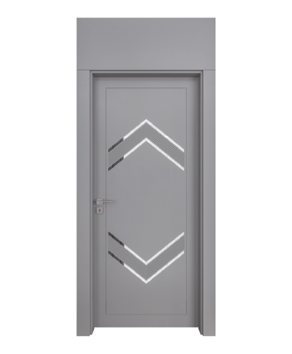 BY-6006V  Porte intérieure Laqué  Vitrée